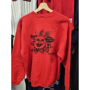 vtg 90s UMD COLLEGE DORM Sweatshirt Large // sun moon art duluth cute minnesota